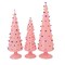 Cody Foster 14.5 Inch Bauble Tree Large Pink Set Christmas Decorative Tree Set , Lightweight Christmas Decor Decorative Glass Trees